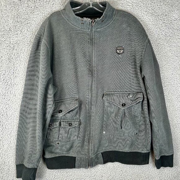 Y2K Enyce By Sean Combe Mens Size L Full Zip Bomber Jacket (missing Partial Tab) - Picture 1 of 5